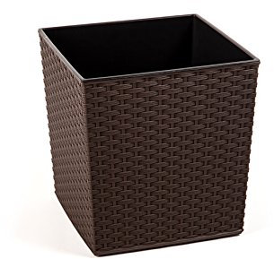 Lamela Pflanztopf Juka Rattan, 30 x 30 x 31 cm, Braun