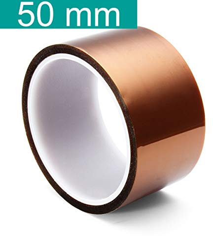 Youmile 5 Größe 5mm 10mm 20mm 30mm 50mm 30m / 100ft BGA Hochtemperatur-Film Hitzebeständiges Polyimid-Kapton-Band Gold, das klebrig ist