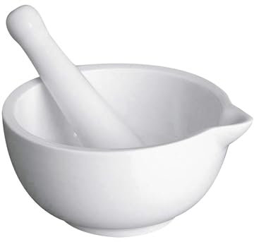 Retsch Arzberg 130000151 Mörser-Set 'Snack', 14,5 cm, weiß, 2-teilig (1 Set)
