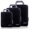 Eono Komprimierbaren Packwürfeln zur Organisation Ihres Reisegepäcks, Compression Packing Cube, Packtaschen Set und Gepäck Organizer für Rucksack und Koffer - Schwarz, 3-teilig