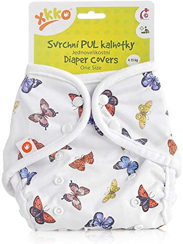 XKKO Überhose (PUL) - One Size (4-15 kg) - Schmetterlinge