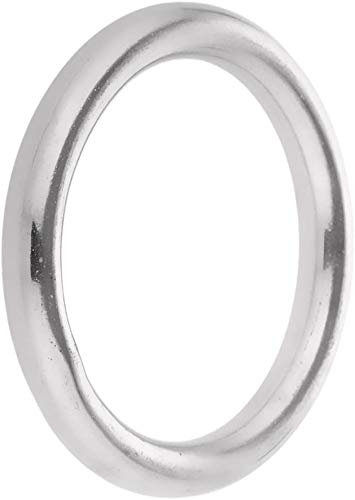 O-Ringe aus poliertem Metall, Durchmesser 40 mm, 50 mm, 60 mm, 70 mm, 80 mm, 100 mm, Edelstahl (10 x 100 mm)