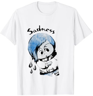 Disney Pixar Inside Out Sadness Watercolor Maglietta