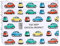 PUCKATOR Etui de Protection sans Contact pour Carte Bancaire Fiat 500-Voiture Rétro Porte-Cartes Adultes Unisexe, Multicolore (Multicolore), Taille Unique