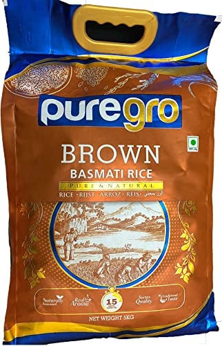 Puregro Pure & Natural Brown Basmati Rice 5kg