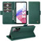 für Samsung Galaxy A53 5G Hülle mit Schutzfolie, Handyhülle Galaxy A53 5G Standfunktion Kartenfach Wallet Premium Leder Schutzhülle A53 5G Flip Case Cover Stoßfeste Klapphülle (grün)