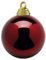 Deco Woerner Dunkelrote, glänzende Weihnachtskugeln aus schwer entflammbarem Kunststoff, 8 cm Ø - 12 Stück
