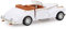 Spielzeugauto, Spielzeugauto aus Legierung, Mini-Stimulation, Legierung, klassisches Auto, Roadster, Ton- und Lichtmodell, Spielzeugfahrzeug Weiß