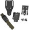 Tactical Quick Locking System Kit, Gürtelschlaufe QLS 22 19 Adapter Basis Schnellverschluss Schnalle Drop Leg Gürtel Pistolenholster Paddle Adpater