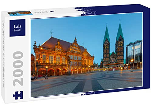 Lais Puzzle Bremen. Der zentrale Marktplatz. Das Rathaus 2000 Teile