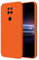 HONLEN Funda Compatible para Redmi Note 9 (4G) Case, (6.53 Inches) Líquida TPU Silicona Cover con Anti-Rasguño, Cáscara Suave Cubierta Naranja