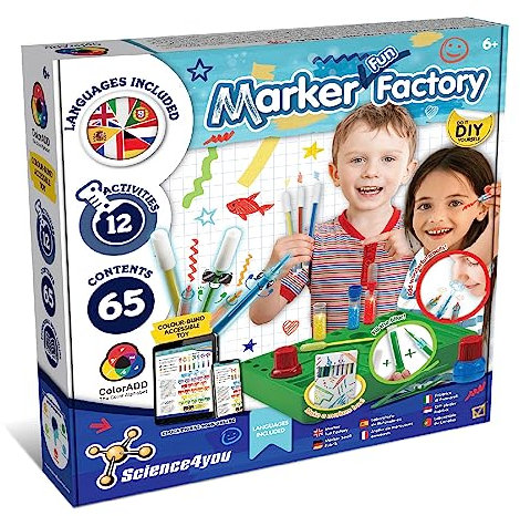 Science4you Bleistiftstudio für Kinder - Macht Filzstifte bunt und Magische Bleistifte für Kinder, 65 Inhalte, Geschenkidee Educatif Spielzeug für Mädchen und Jungen 6 7 8 9+ Jahren