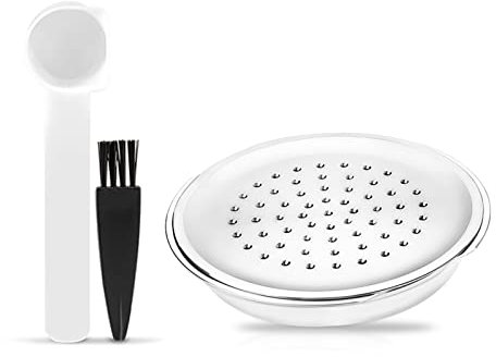 INEOUT Tapas De Cápsulas De Café De Acero Inoxidable Compatibles con La Máquina De Café Philips Senseo Herramientas De Filtro De Café Recargables Coffeeware (Color : Dark Khaki)