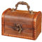Holz Schatztruhe Box,Vintage Holz Schatztruhe,Vintage Look Kleine Piratenschatztruhe Holz-Schatzkisten Schatztruhen Aus Holz,Aufbewahrungsbox mit Griff Geeignet für Aufbewahren Und Dekorieren,Braun C
