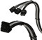 LINKUP - AVA Cable de Alimentación PCIE 5.0 16Pin (12+4) en Ángulo Derecho a 3x8Pin | 16AWG Enfundado |RTX50 RTX40 RTX30 FE Compatible | Diseñado para Fuentes de Alimentación Corsair/ThermalTake |70cm