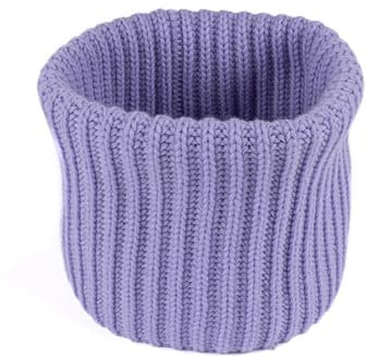 ENEA CASHMERE Tour de cou Tricot Anglais Laine Merinos, lilas, Taille Unique