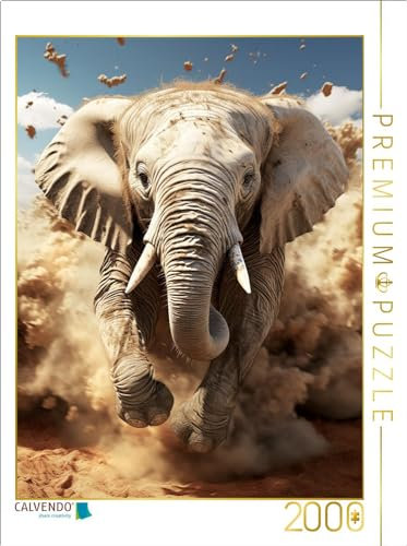 CALVENDO Puzzle Elefant | 2000 Teile Lege-Größe 67 x 90 cm Foto-Puzzle für glückliche Stunden