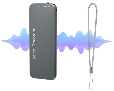 40H Dictaphone, 128GB Howabo Enregistreur Vocal Numérique avec Activation Vocale en Boîtier Métallique, USB C Enregistreur Audio Parfait pour Conférences, Réunions, Classes