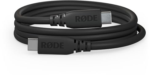 RØDE Câble SC27 USB-C SuperSpeed vers USB-C pour transfert de données rapide jusqu'à 5 Gbps et alimentation de 60 W (2 m, noir)