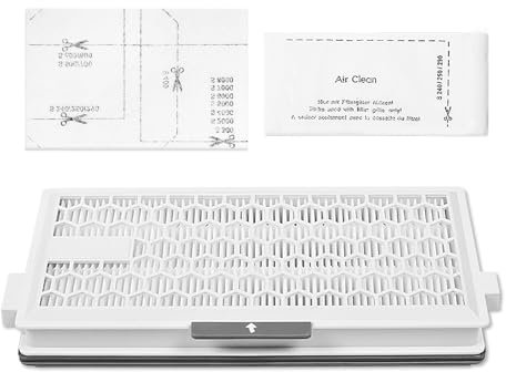 KEEPOW Filtro HEPA para aspiradoras Miele Airclean Plus 50, 1 filtro protector del motor, 1 filtro de escape, piezas de repuesto para Miele Complete C3, S8340, C2, C3, C1, C2, S4, S5, S6, S8