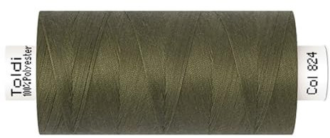 Gütermann Creativ Nähgarn Allesnäher TOLDI | 1000m | Nähmaschinengarn | Polyester | 10 Farben (824 olivgrün)