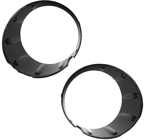 NATWEE Nebelscheinwerfer-Grill Kompatibel Mit Mini Für Cooper R56 R55 R57 R58 R59 51117248791 51117248792 Nebelscheinwerferabdeckung Nebelscheinwerfergitter Zierring Autozubehör(2)