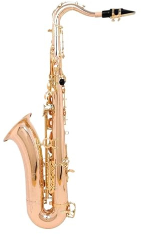 Saxophone Tenor Saxophone Rose Gold/Black Gold Key Saxophone Brass Gold Lacquer B-flat With Case Cloth Reed Accessories(Rose gold)