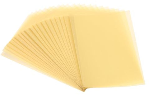 PATIKIL 30 Blätter Pergamentpapier 4x6, Pergamentpapier bedruckbar Transparentpapier 100GSM für Einladungsdruck, Goldton