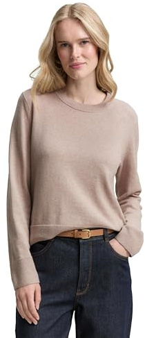 Tom Tailor Damen 1049122 Strickpullover mit Rundhalsausschnitt (1er Pack)