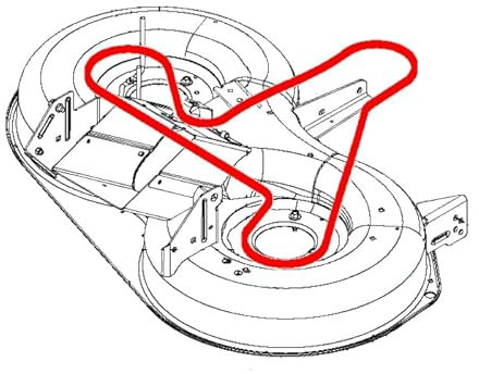 Wolfbelt Keilriemen 532445887/532445886 Messerantrieb für Husqvarna TC 142, TC 142T, TC 242, TC 342, TC 342T (bis 2017), CTH 184T, CTH 194, CTH 204T, CTH 224T/TFI, CTH 2642TR/TRE