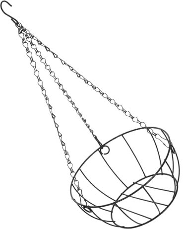 GAROZATION Eisenhängender Blumentopf Mit Kette Für Balkon Und Terrasse Robuster Metallkorb Für Innen Und Außenpflanzen Elegantes Design Für Stilvolle Raumgestaltung