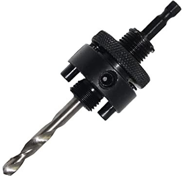 Mandrin pour trou de 32 à 210 mm et forets centraux HSS 6,35 mm