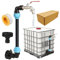 UMLIPOT IBC Schwanenhals, 1000 Liter Wassertank Zubehör, IBC Wasserhahn, 3/4 Zoll Auslaufhahn Schwanenhals Design, mit Schlauchverbindern und IBC-Adapter