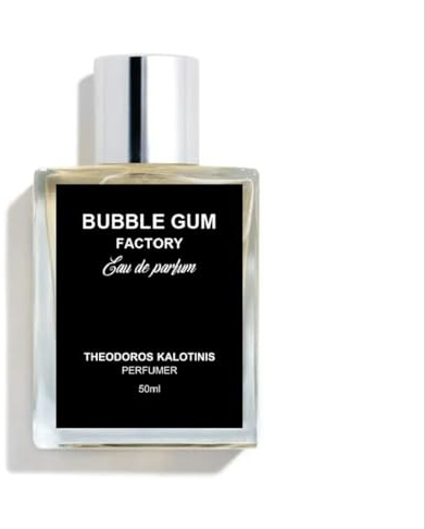 Bubble Gum Factory Eau De Parfum 50 ml bei Theodoros Kalotinis -Unisex-Duft - Süßer und Langhaltender Duft mit Noten von Kaugummi, Zucker, Balinesische Erdbeere, Vanille