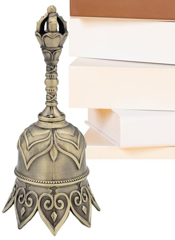 Manuelle Glocke – Lehrerglocke – Metall-Glocke, Vintage, Instrument, mit lautem Klang für Kirche, Hochzeit, Veranstaltungen, Restaurant, Sport, Meditation