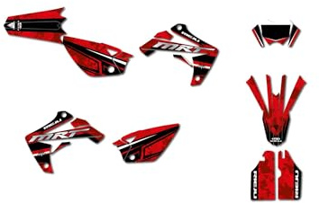 KIT DECO MOTO CROSS ADAPTABLE RIEJU MRT 50 WIX (Rouge, Année : 2009 à 2021)