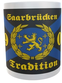 U24 Tasse Kaffeebecher Mug Cup Flagge Saarbrücken Tradition 1903