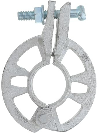NAMOARLY Silberne Stahl Gerüst Rosette mit Schneller Montage und Langer Haltbarkeit Geeignet für Bühnenveranstaltungen und Theater mit Rundem Plattendesign