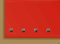 Home In Style Square Eyelet Roller Blind Eyelet Edge Trimmable Window Blinds (60 x 160, Red)