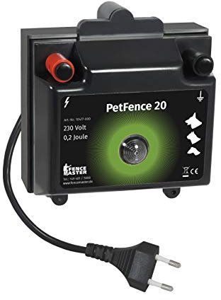 Eider Landgeräte GmbH Weidezaungerät/Elektrozaungerät Petfence 20 - Abwehr gegen Hunde, Katzen Kaninchen, Hasen, Marder, Waschbären, Fischreiher