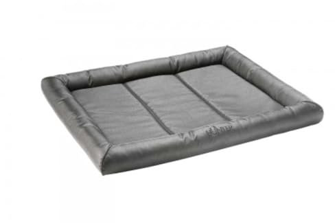 HUNTER Vermont Hundematte, Polyester, robust und schmutzabweisend, gepolstert, 120 x 100 cm, grau