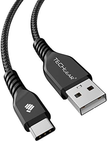 TECHGEAR STRONG USB Type C Charging & Sync Cable Compatible with Samsung Note 20 Ultra, S25 S24 S23 S22 S21 S20 FE S10 A13 A15 A24 A36 A35 A56 A54 A05s, Moto G04 E13, Huawei, Oppo, RedMI, Xiaomi etc