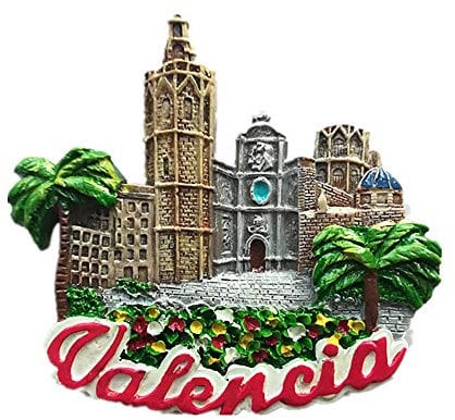 3D Valencia Spain Fridge Magnet Travel Sticker Souvenir,Home & Kitchen Decoration,Spain Refrigerator Magnet
