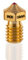 3D Drucker Düse Messing (Oscar3D) Rubindüse für 3D-Drucker [VARIO/ShortStroke] - Ruby Nozzle E3Dv6 Design FDM, 3D Drucker Zubehör (Filament 1,75mm / Düse Ø0,4mm) -Made in Germany-