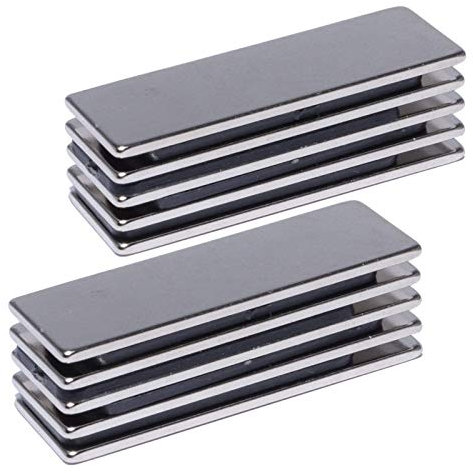 Neodym Magnete Extra Stark Quader 30x10x1mm - 4 Kg Powermagnet - Neodym Magnet 30mm - Quadermagnet 30 x 10 x 1 mm - N52 Stark Neodym-Magnete (10 Stück)