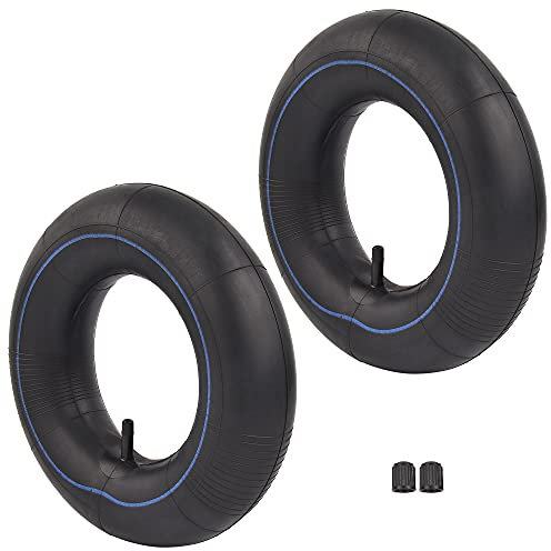 Chambres à air 3.50/4.00-6 Chambre a air brouette 4.10/3.50-6 (2 Pièces) avec Tige de Valve Droite Tige de Valve TR13 remplacer 4.0-6 4.10-6 3.50-6 13x4.00-6 13x5.00-6 145/70-6 pneus de Scooter