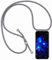 Bigcousin Coque Compatible avec Huawei Mate 20 Pro,Coque avec Cordon,Étui de Protection en Silicone avec Collier Case Portable Cover,Gris