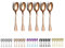 Roségold Kaffeelöffel 6er, Kyraton 12.5cm Edelstahl Titanbeschichteter Roségold Teelöffel, Dessertlöffel, Eislöffel, Löffel Besteck 6 Stück