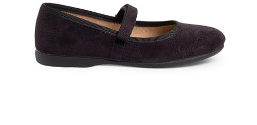 Pisamonas Mädchen Riemchenballerinas Aus Serratex Mit Klettverschlussriemen Größe 24 Farbe Schwarz