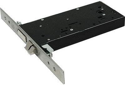 OMEC 5978 Elektrisches Einsteckschloss B.Q. INOX F.MM 25 DM M4 TRIPL + SCR H 64 mm Eingang 90 mm